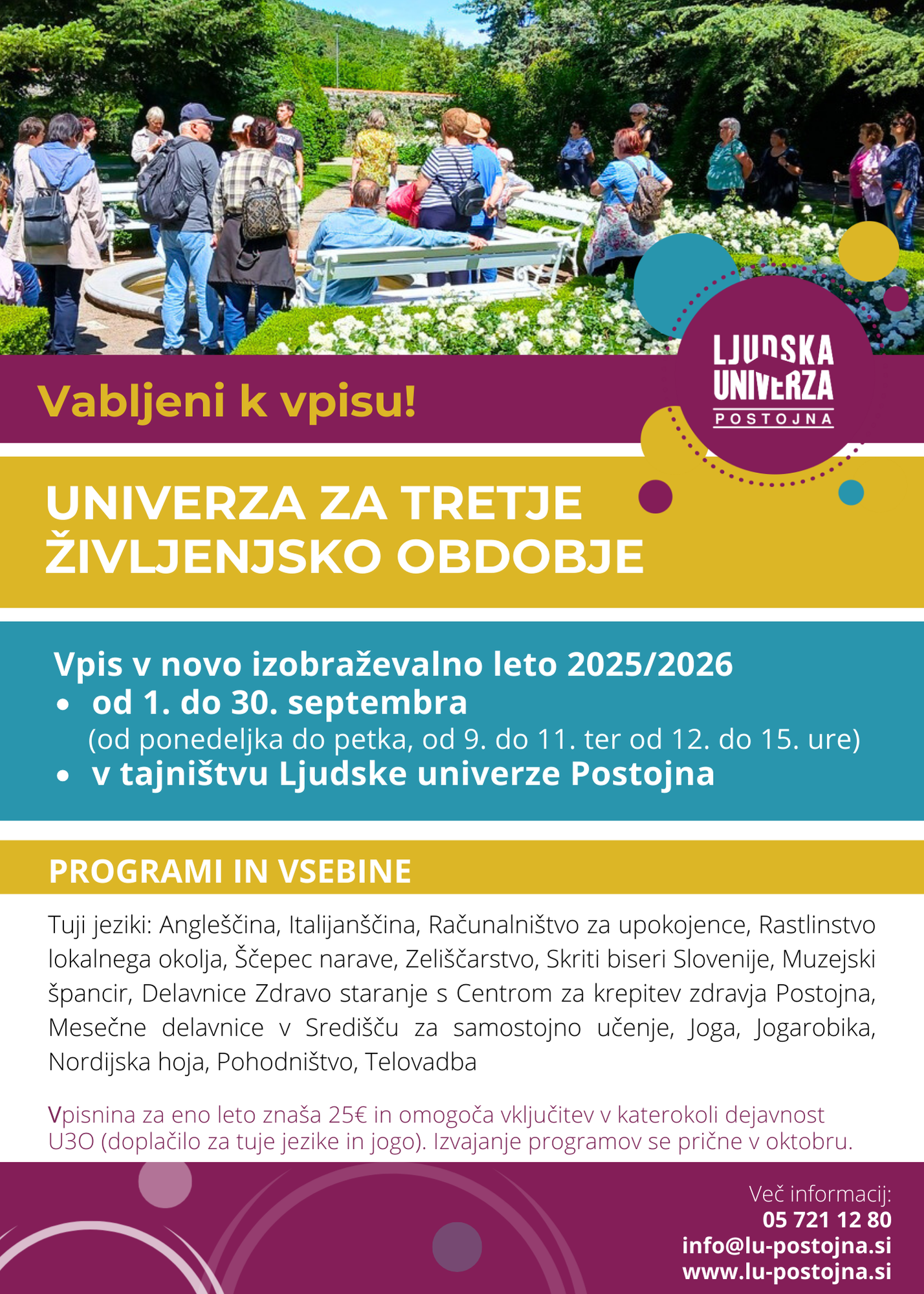 U3O _ vpis september